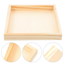 Topbathy Stackable Puzzle Sorting Trays Wooden 4 pcs