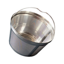 Reusable Round Coffee Machine Filter Basket 304 Stainless Steel Rustproof Easy Clean Fine Meshes Screen