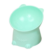 Elevated Cat Bowl, 15 Tilted, Whisker-Friendly, Anti-Vomiting, Spine-Supporting – Compatible with Indoor Cats, Kittens & Small Dogs