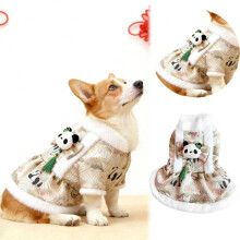 Abbigliamento per cani per Capodanno, completo festivo casual, comodo abbigliamento invernale in pile per cuccioli di piccola, media e grande taglia