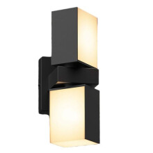 LED Wall Light Dual Balcony Lamp IP65 Waterproof Wall Sconces WiFi APP Control Lights for Garden Fence 110V