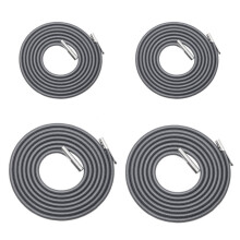 4 Pcs Folding Elastic Band Chair Accessory Lawn Lounge Chaise Lounges Recliner Chairs Grey