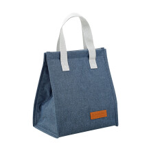 Sac à lunch isotherme grande taille réutilisable pour femmes et hommes, étanche et portable, idéal pour le travail et les pique-niques (bleu