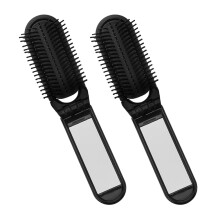 Compact Brush with Mirror Portable Travel Size 2 pcs 8.1 x