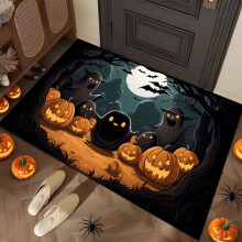 Tapis d'entrée extérieur Halloween, tapis de bienvenue fantôme, tapis d'entrée antidérapant, 40 x 60 cm