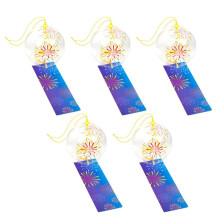 Glass Japanese Wind Chimes Room Decoration Home Doorbell Wall Hangings Outdoor Decoration Firework