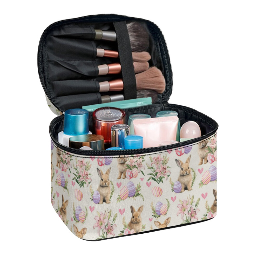 Heart-Shaped Easter Egg Makeup Organizer Bag â Polyester,