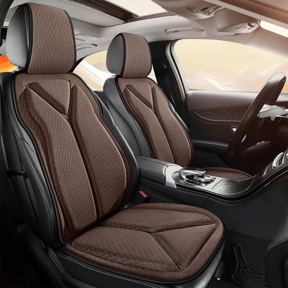 Car Seat Cushion With Backrest & Headrest, High-Pressure Foam Core, Breathable Mesh Cooler Â Universal Fit, Compatible With Suv/Truck 9009879517535