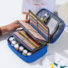 WZXPWT High Capacity Pencil Case, Multi-Functional Sketch Bag with 72 Slots, Portable Art Supplies Organizer, Stylish Waterproof Stationery Pouch