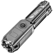 Projecteur de travail rechargeable JINGT XHP70 - Lampe torche LED ultra-puissante avec zoom USB, boîtier ABS, éclairage puissant et compact,
