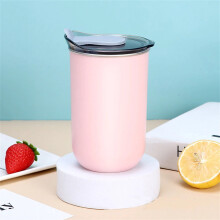Tasse à café isotherme personnalisée en acier inoxydable avec couvercle, capacité de 300 ml, design en forme de U pour un style personnel