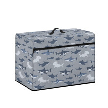 Shark Pattern Design Sewing Machine Sleeve Covers and Carrying Handle Carrying Cover Stylish Appliance Protecter