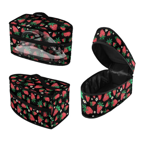 Ironing Machine Storage Bag Reusable Travel Case Strawberry