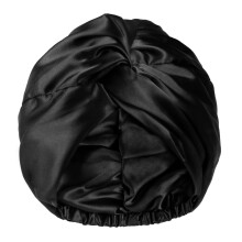 Cuffia in raso, cuffia in seta, berretto da notte per donna, turbante regolabile annodato per capelli ricci naturali.