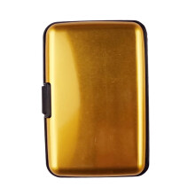 Aluminum RFID Blocking Card Holder, Waterproof Slim Wallet with 6 Slots, Fashionable Metal Credit Card Holder for Men & Women, Travel & Daily Use