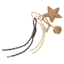 Sturdy Lightweight Leather Star Charm Stylish Bag Accessory Perfect For Enhancing Bags During Commutes Or Travels