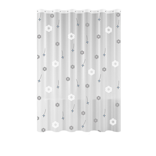 Waterproof Shower Curtain Set with Rod and Cloth