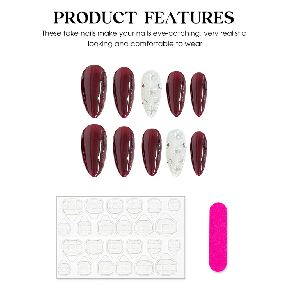 Roc-Electron (Xs) Halloween Xmas Fake Nails - Easy Wear