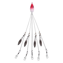 5 Arms Umbrella Rig Fishing Ultralight Tripod Bass Lures Bait Kit Junior Ultralight Willow Blade Multi-Lure Rig
