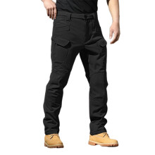 Relaxed Fit Men's Cargo Pants Men's Lined Cargo Pants Outdoor Winter Warm Work Utility Trousers For Hiking