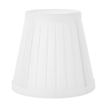 Abat-jour en tissu à pince pour lampes de table, appliques murales, lampadaires, plafonniers et suspensions – Blanc, compatible avec les ampoules