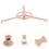ibasenice Microwave Oven Replacement Parts Light Brown Plastic Turntable Bracket with Stable Triangle Support 1