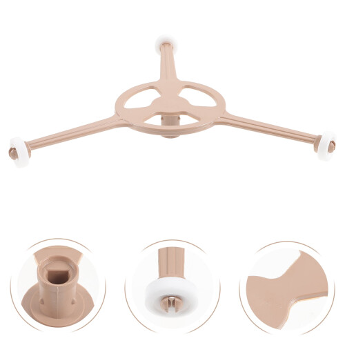 ibasenice Microwave Oven Replacement Parts Light Brown Plastic Turntable Bracket with Stable Triangle Support