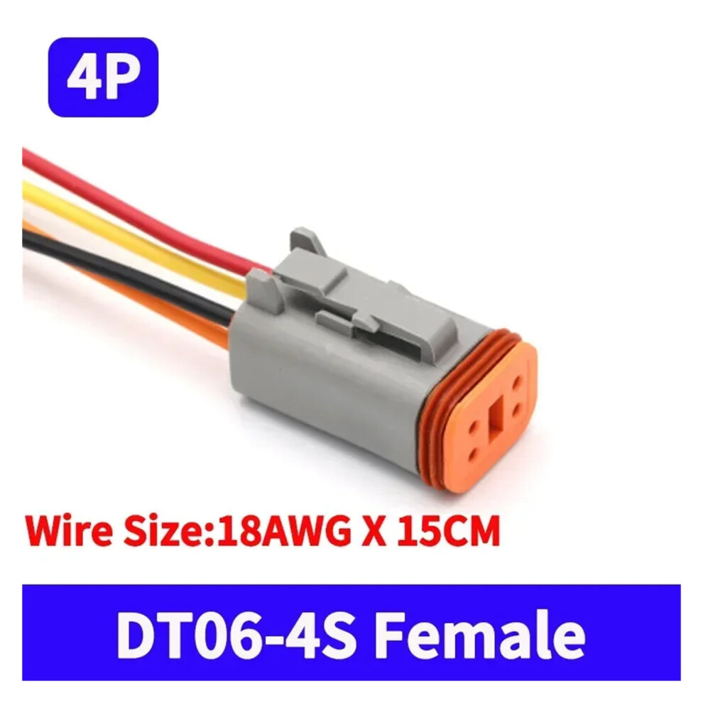 Dt Connector With 15Cm Wiring Harness Dt06-2S/Dt04-2P 941196076076