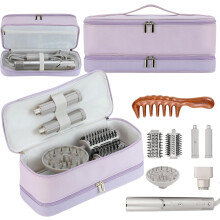 Portable Hair Tools Storage Bag for Flexstyle Hair Dryer Airwrap, Double-Layer Large Capacity Travel Storage Bag for Airwrap Styler and Attachments