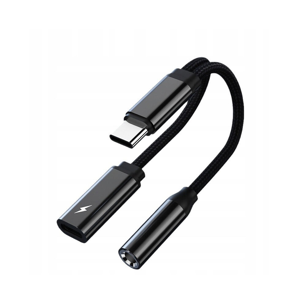 Adapter Audio Do SåUchawek Typu C Na 3,5 Mm 2 W 1 9065194476483