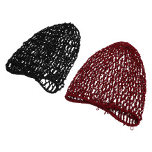 Topbathy Sleep Hairnet Crochet Sleeping Hair Net Black 2pcs