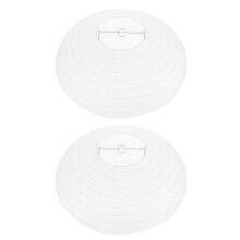 Lyhty Valkoinen2 kpl 15,7 x 15,7 x 8,7 tuumaa Paperirauta
