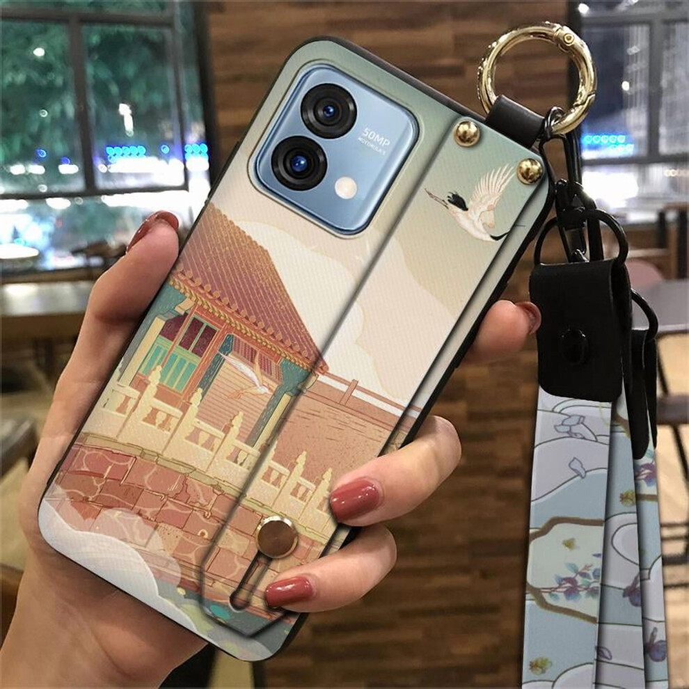 Moto G Stylus 5G 2023 Phone Case Â Anti-Knock, Waterproof, Dirt-Resistant Silicone Cover With Lanyard, Wristband & Chinese-Style Kickstand 9165521922512