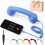 Telefone fixo retrô com fio, receptor USB/Tipo-C de 0,13 polegadas com microfone e alto-falante, compatível com iPhone e Android. 1
