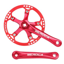 MEROCA Fiets Vierkant Gat Crankstel Speed Vouwfiets Crankstel 45T Vierkant Gat 170MM 130 BCD Crank Rood
