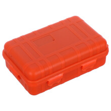 Waterproof Outdoor Fishing Storage Box Orange 1pc