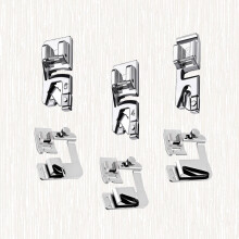 Sewing Machine Presser Foot Feet Rolled Hemmer Kit Hemming Silver