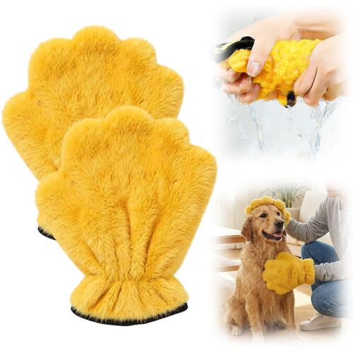 Γάντια περιποίησης κατοικίδιων Corals Fleece, 2026Νέα πολυλειτουργικά γάντια μπάνιου