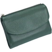 Pebble Leather Wallet RFID Blocking Slim Bifold 14+ Card