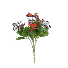 Branches de fleurs artificielles en forme de papillons pour la décoration printanière de la maison, de la cour et du jardin – Bouquet artificiel