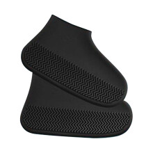 Waterproof Shoe Covers, Non-Slip Water Resistant Overshoes Silicone Rubber Rain Shoe Cover Protectors For Kids, Men, Women XL
