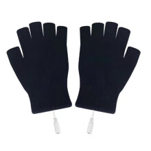Verwarmde winterhandschoenen met USB-aansluiting voor buiten, elektrische verwarmingshandschoenen geschikt voor kinderen en volwassenen,