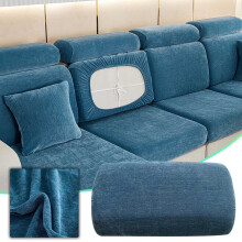 Housses de coussins pour canapé, housses pour canapé d'angle, housses de coussins extensibles et lavables, housses pour canapé d'angle,