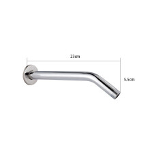 Stainless Steel Shower Head Extension Arm Wall Mounted Tube Rainfall Shower Head Arm For Bathroom Home Accessories