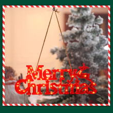 LED Merry Christmas Letter Lights 11x4.1", Warm White, Battery-Powered, Indoor/Outdoor, Compatible with Wreaths/Trees/Doors/Windows