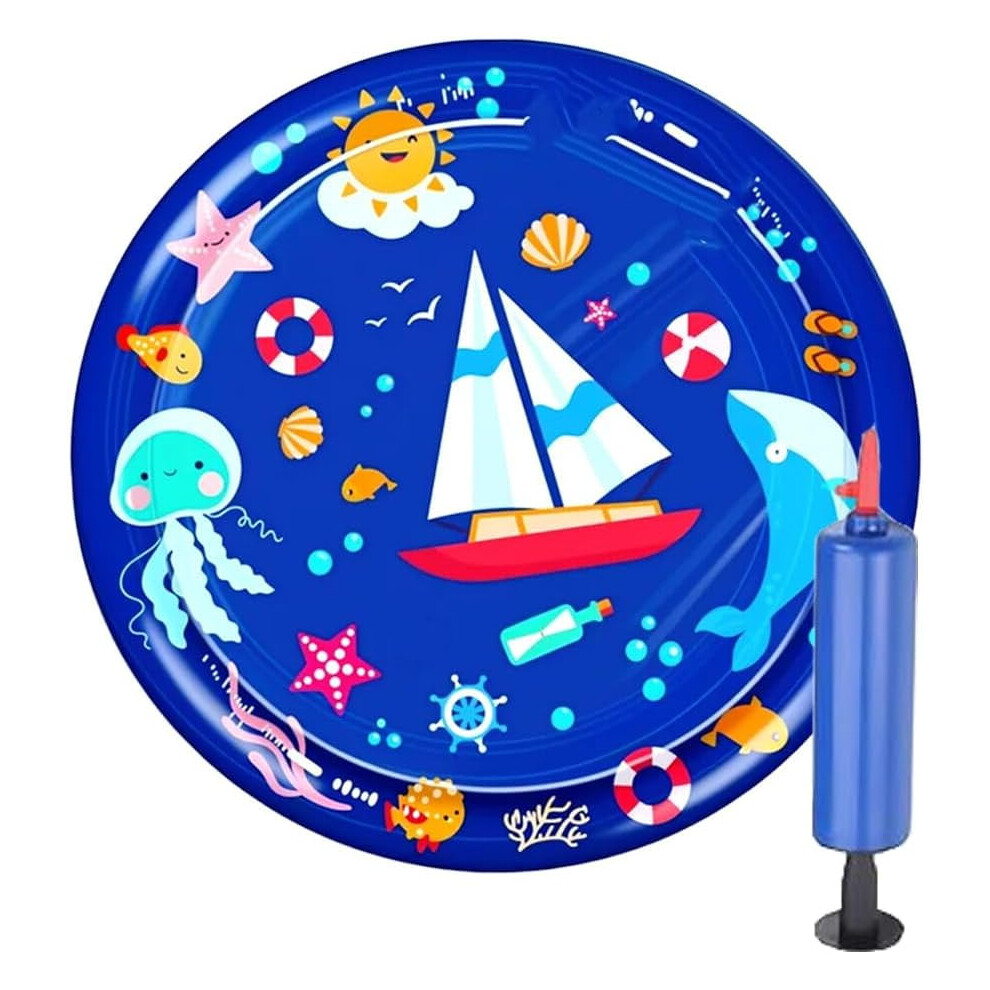 Thickened Water Sensor Play Mat for Cats & Kids – Sensory Inflatable Tummy Time Mat, Compatible with A13