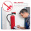 Red Fire Extinguisher Stand Iron Wall Mount Bracket 2