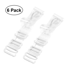 CompuKas Extra Strong Stretch Clear Bra Straps Suitable for Daily Wear 6 Pairs 7.90.60.1in