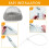 24 Pcs Stainless Steel Lint Traps Silver Laundry Mesh Washer Hose Filter 4