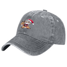 Unisex Retro Washed Christmas Hat,Santa & Reindeer Christmas Baseball Cap,Adjustable Sun Hat,Perfect For Christmas New Year Celebrations